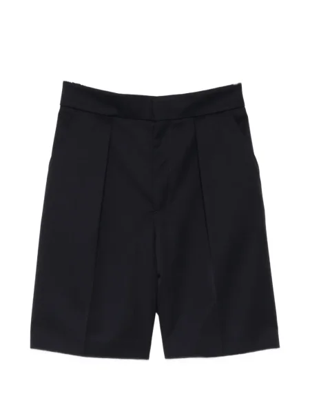 Pantaloni scurți Victoria Beckham plisate albastru