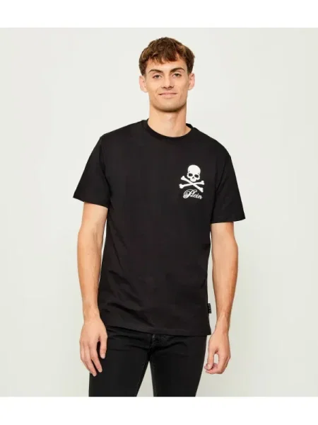 Philipp Plein Tricou Skull & Bones negru
