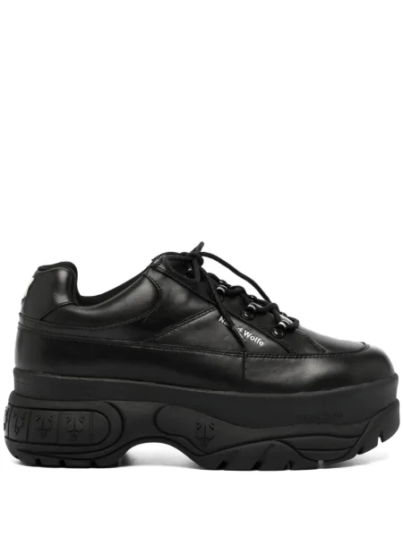 Chunky маратонки Naked Wolfe с връзки с дантела черно