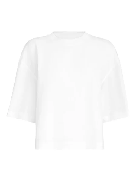 Tricou Brunello Cucinelli cu decolteu rotund alb