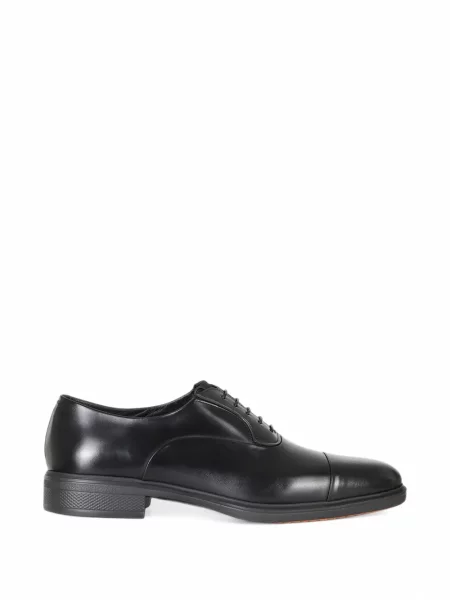 Oxford Santoni din țesătură twill negru