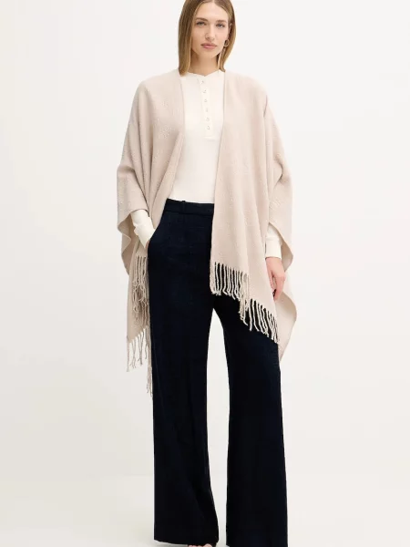 Лонгслів з додаванням вовни MAX&Co. бежевий