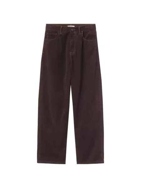 Pantaloni Carhartt Wip de catifea cord cu autograf maro