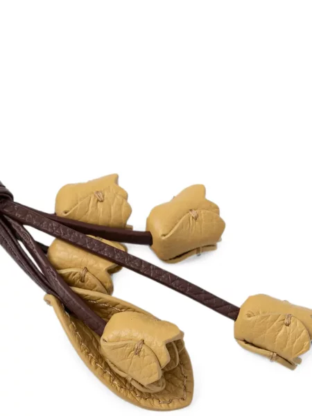 Bőr virágos nyaklánc Coccinelle sárga