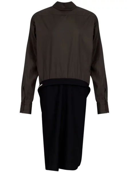 Rochie midi Maison Margiela până la genunchi de costum negru