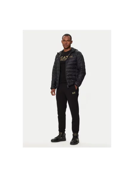 Kompaktowa kurtka puchowa Emporio Armani Ea7 czarna