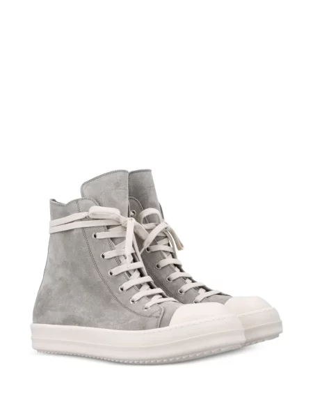 Sneakers Rick Owens με κορδόνια σουέντ γκρι