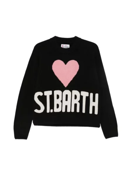 Sweter Mc2 Saint Barth wełniany czarny