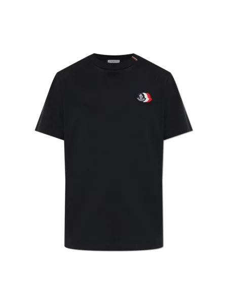 Koszulka Moncler z logo czarna