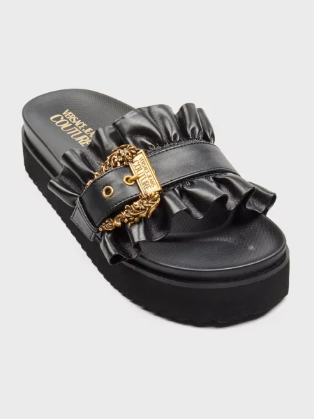 Шльопанці Versace Jeans Couture чорні