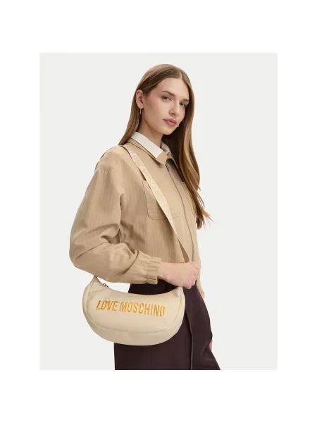 Rankinė LOVE MOSCHINO Balta smėlinė