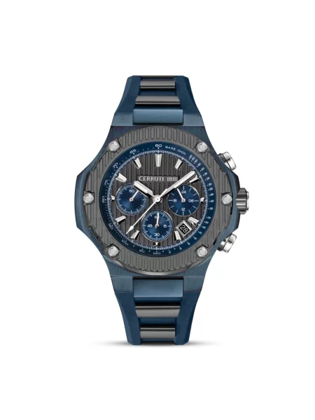 CERRUTI Analogové hodinky Chronograph Lucardo' modrá