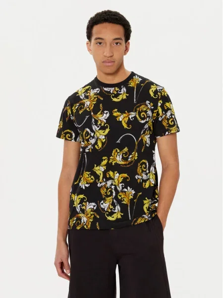 Versace Jeans Couture Marškinėliai Juoda balta