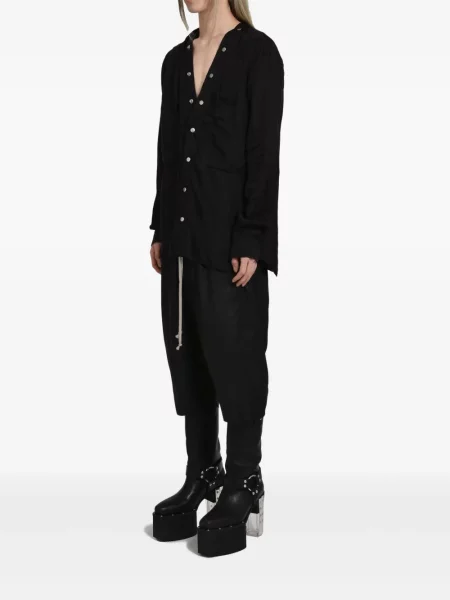 Πουκάμισο Rick Owens μαύρο