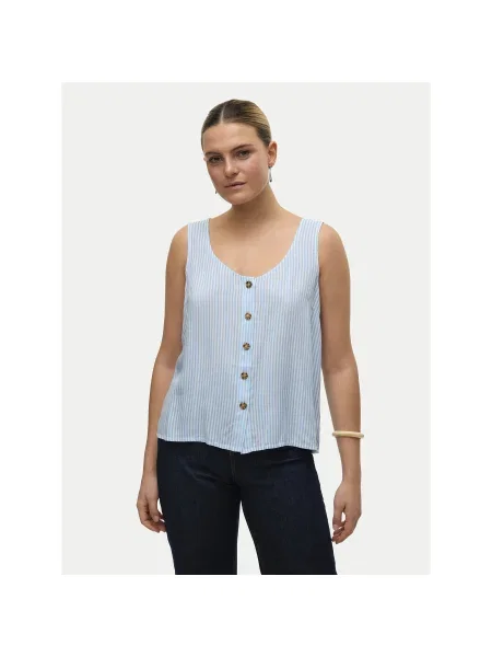 Vero Moda Felső Bumpy Standard Fit kék