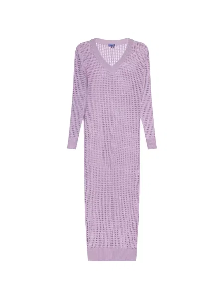 Rochie maxi Vilebrequin tricotate lungă de costum violet