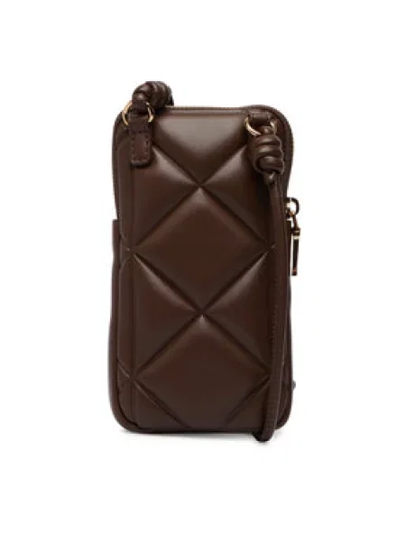 Love Moschino torbica za telefon za žene od imitacije kože smeđa
