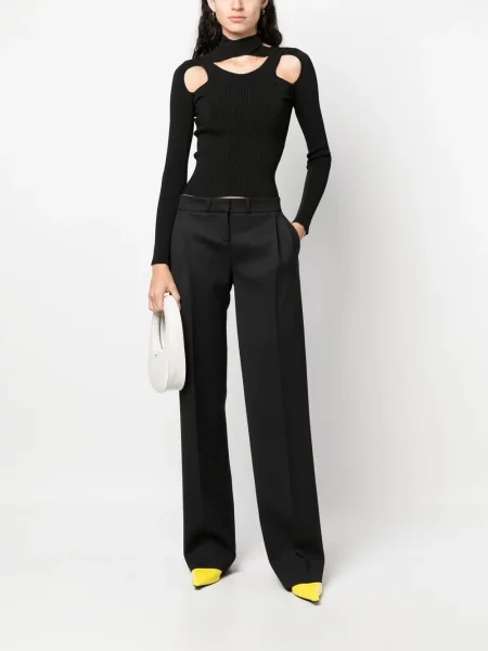 Juosmuo kelnės Coperni juoda