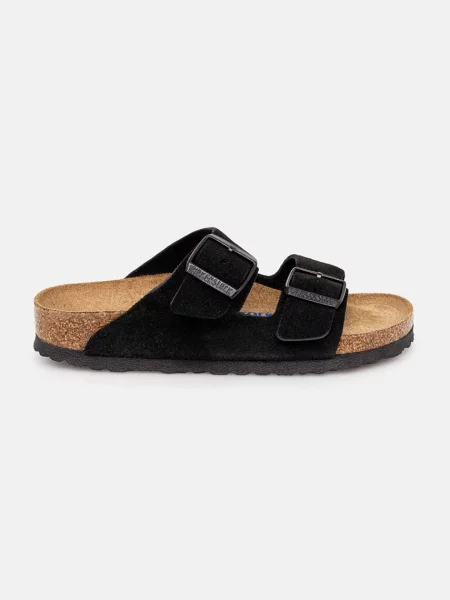 Sneakerși Birkenstock din piele fără armătură negru