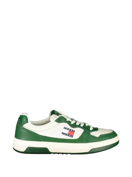 Sneakerși Tommy Hilfiger cu autograf verde