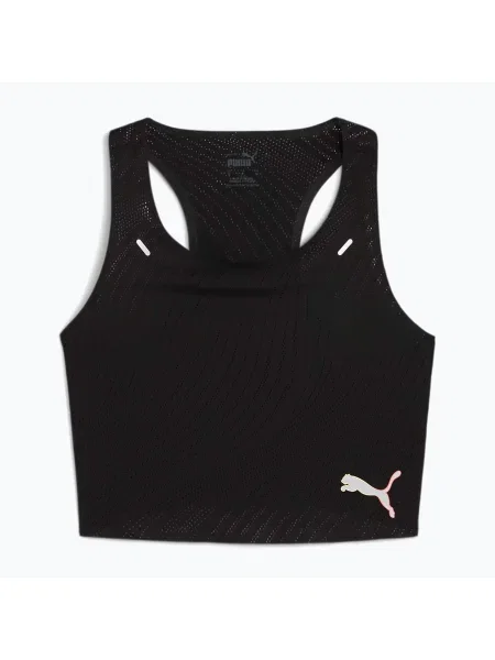 Cropped futó felső Puma fekete
