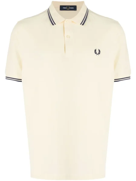 Polo Fred Perry cu broderie galben