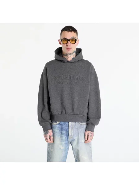 Klasszikus kapucnis melegítő felső Fear Of God Essentials szürke
