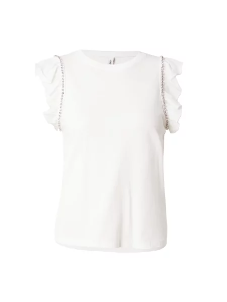 ONLY Tricou ONLPETRA' alb