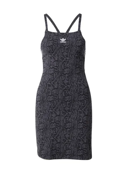 Šaty adidas Originals SNAKE 3 S DRESS sivá