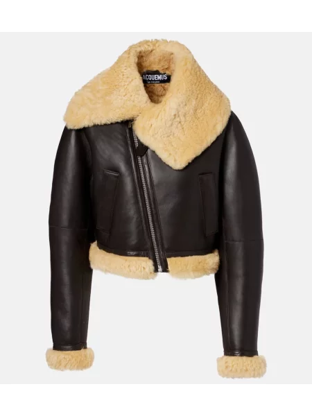 Geanta de piele Jacquemus maro