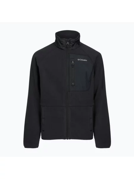Gyerek polár pulóver Columbia Fast Trek V Full Zip black. Méret: L fekete
