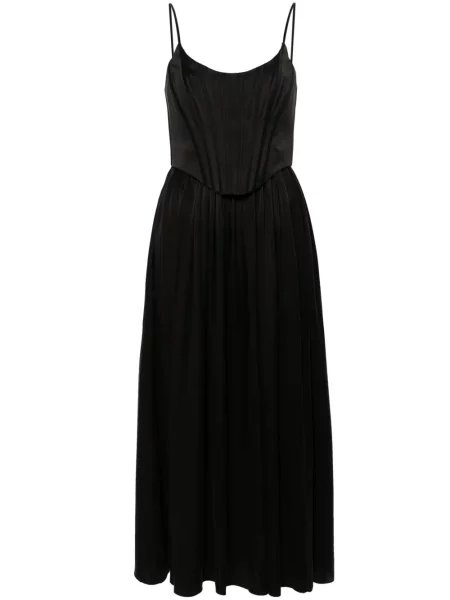 Rochie midi Zimmermann de mătase negru