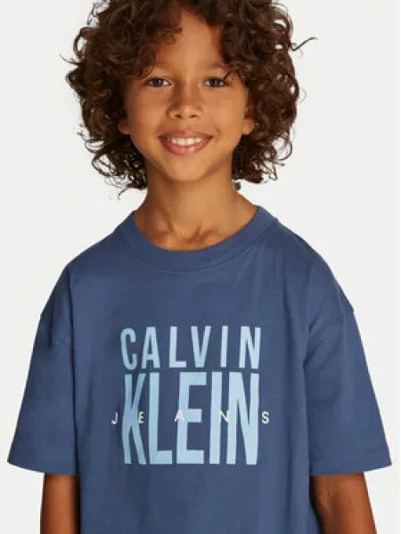 Calvin Klein Jeans T-shirt Bold Graphic plava