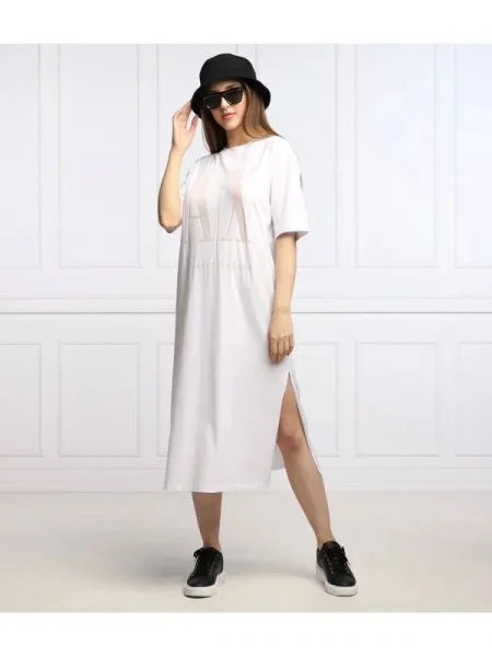 Armani Exchange Rochie alb