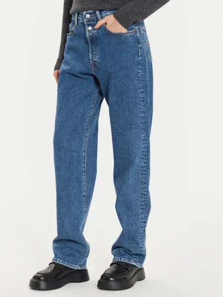REPLAY Blugi Straight Fit albastru