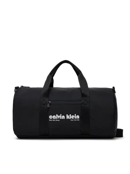 Calvin Klein Jeans Torba Ckj Graphic Ck Crossbody Duffle crna