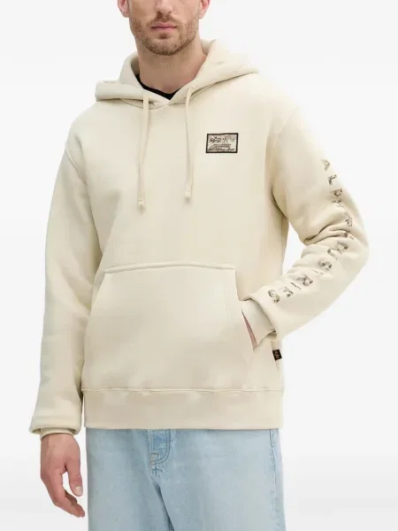 Hanorac cu glugă Alpha Industries cu autograf