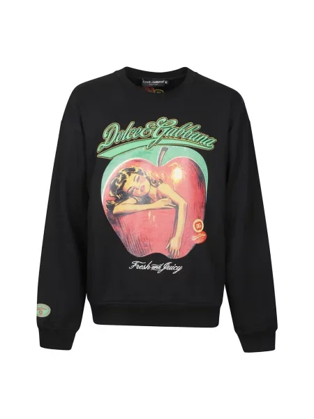 Bluza Dolce And Gabbana z nadrukiem czarna