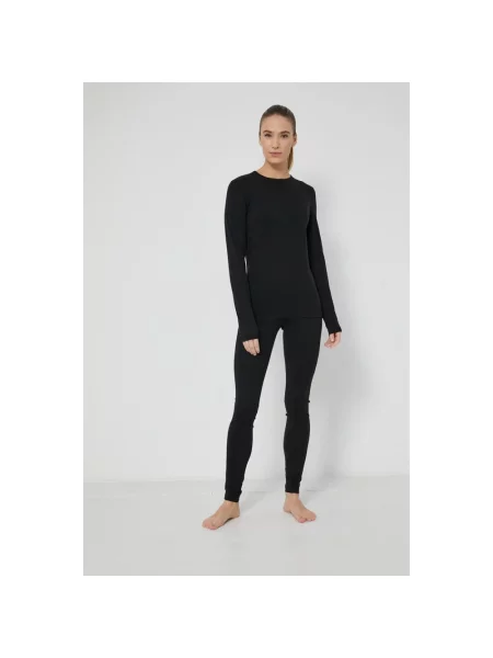Longsleeve termoaktywny icebreaker Oasis Crewe black czarna