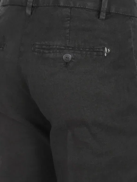 Pantaloni Dondup cu autograf negru