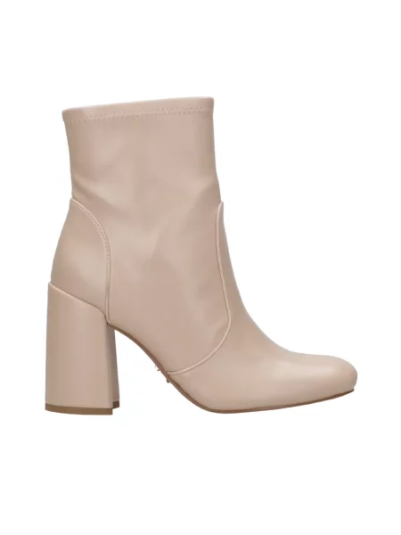 Botki Steve Madden skórzane beżowe