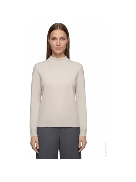 Sweter z golfem Betty Barclay beżowy