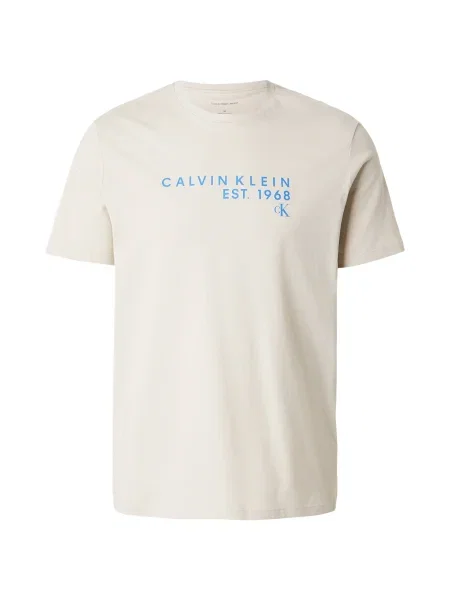 Tričko Calvin Klein Jeans béžové