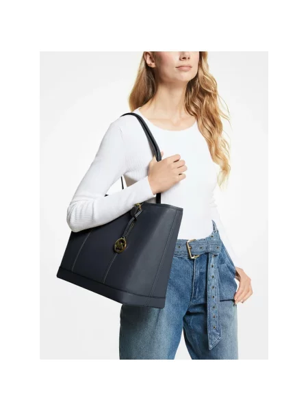 Shopperka Michael Kors skórzana niebieska