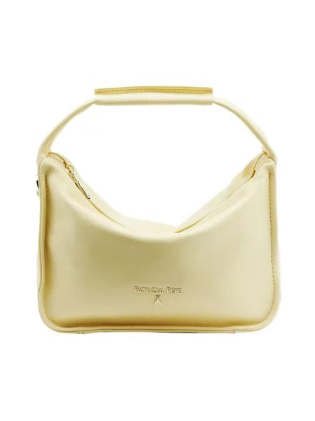 Torebka Patrizia Pepe skórzana żółta