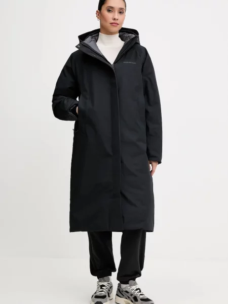 Parka z prawdziwym puchem i wodoodporny mm Peak Performance czarna