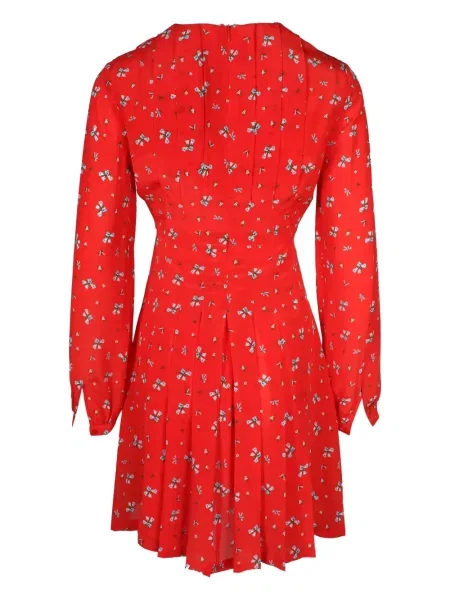 Rochie maxi Rixo cu funde lungă de costum roșu