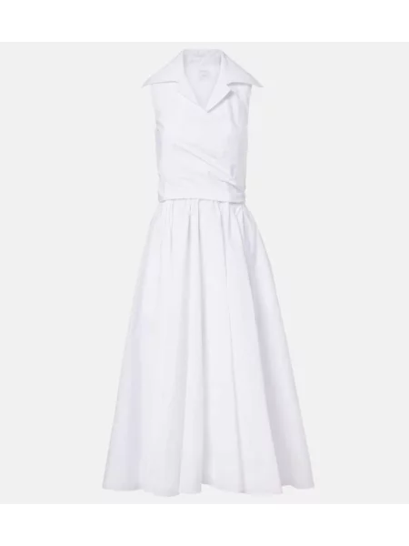 Rochie midi Patou până la genunchi de costum alb