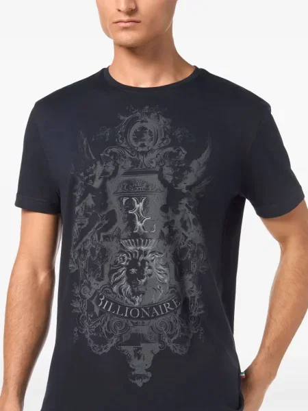 Tricou Billionaire cu imagine albastru