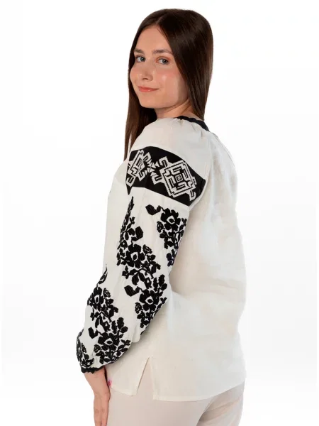 Льняная рубашка Folk Moda